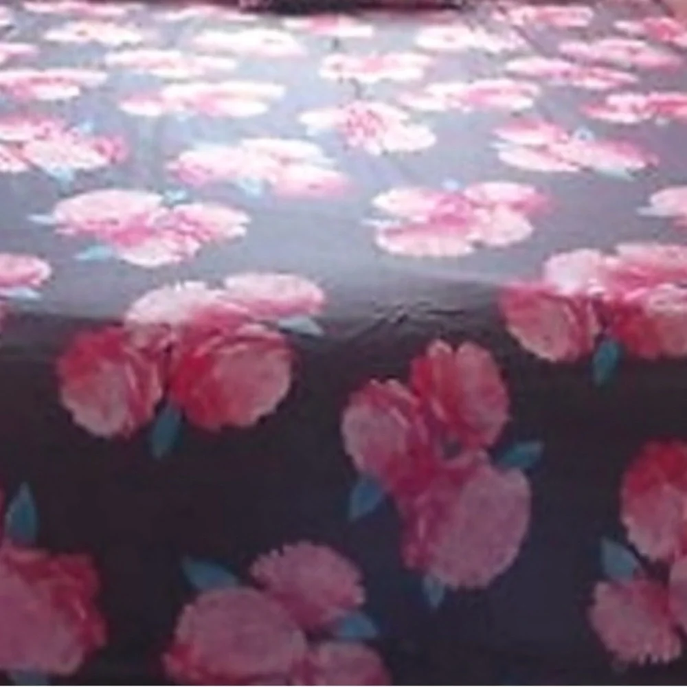 PINK Victoria's Secret RARE Queen Size Grey & Pink Floral Duvet Cover